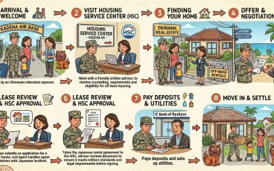 What’s the procedure for renting a home as a military member in Okinawa